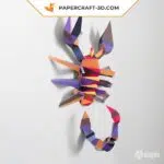 Papercraft 3d scorpion, weergave 4