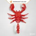 Papercraft 3d scorpion, weergave 2