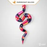 Papercraft 3d serpent
