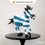 Papercraft 3d zèbre