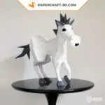 Papercraft 3d zèbre, weergave 2