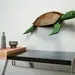 Papercraft demi tortue murale en origami 3D DIY, weergave 5