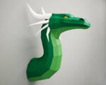 Papercraft di drago in origami 3D