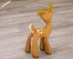 Papercraft de faon en origami, weergave 7