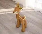 Papercraft de faon en origami, weergave 5