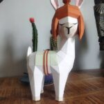 Papercraft bébé lama en origami