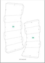 Papercraft de tiburón gris mural en origami 3D