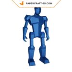 Papercraft robot in 3D origami