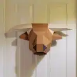 Papercraft gratuit de vache Highland en origami