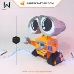 Wall.e papercraft 3D adorable, weergave 10