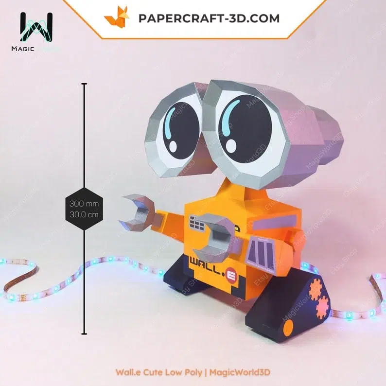 Wall.e papercraft 3D adorable, weergave 10