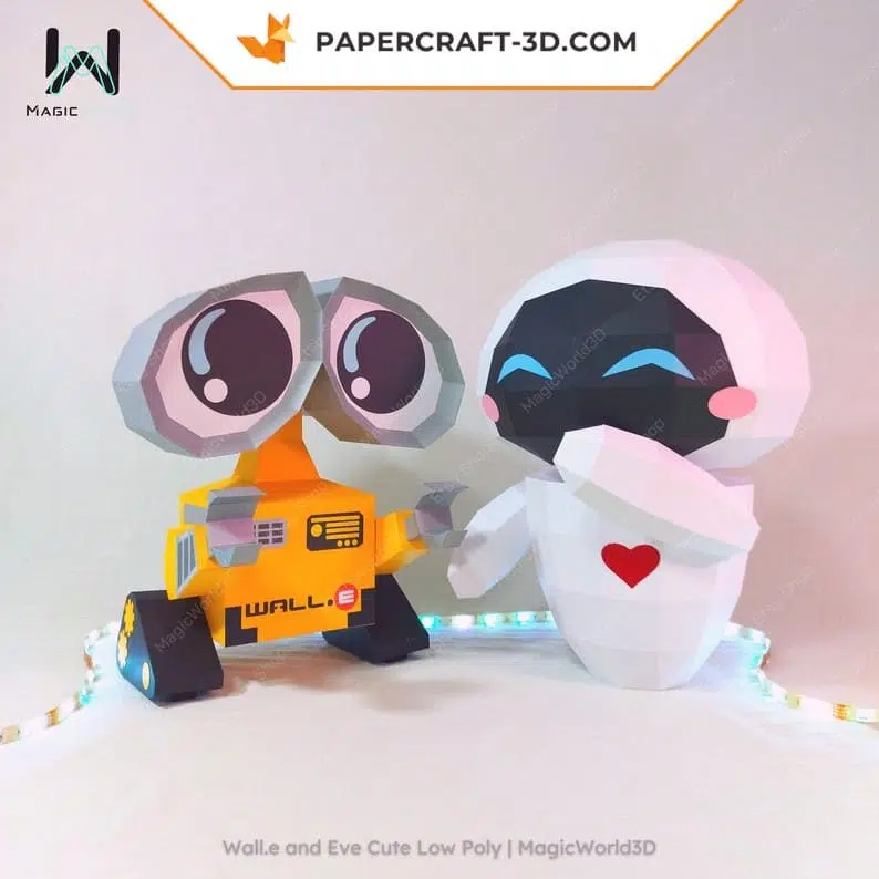 Wall.e papercraft 3D adorable, weergave 9