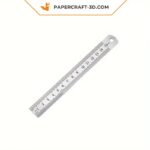 Steel double-sided ruler for cutting and folding 15cm