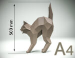 Papercraft de chat en origami