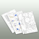 Papercraft frog in 3D origami