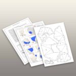 Papercraft of 3D origami bear