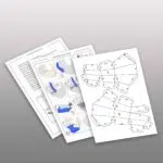 Hand met appel papercraft origami 3D, weergave 8