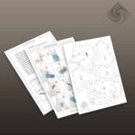 Papercraft of Bull Terrier in 3D origami