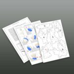 Papercraft cat on curtain origami 3D