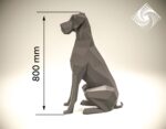Papercraft di cane tedesco in origami
