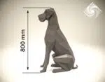 Papercraft Deutscher Hund als Origami