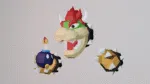 Papercraft Bowser mural en origami 3D