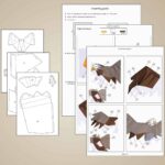 Papercraft de águila en origami 3D