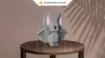 Papercraft Dracula et chauve-souris en origami 3D, weergave 10