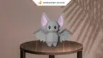 Papercraft Dracula et chauve-souris en origami 3D, weergave 7