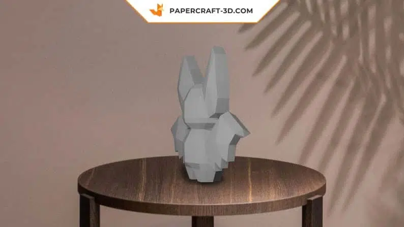 Papercraft Dracula et chauve-souris en origami 3D, weergave 8