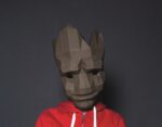 Papercraft Groot mask in origami