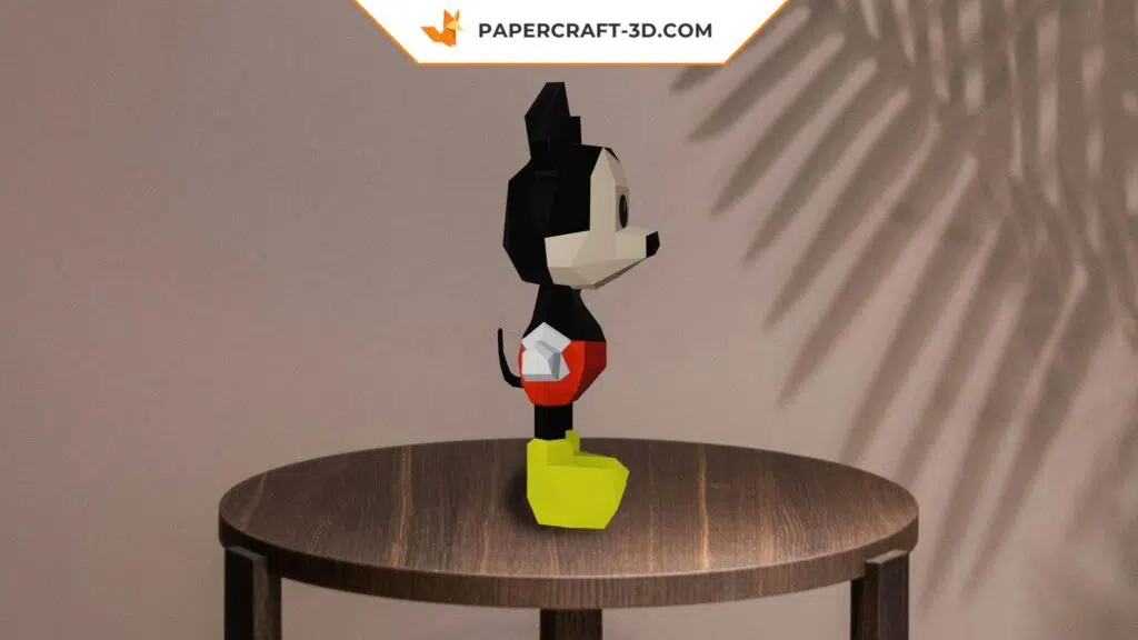 Papercraft de Mickey en origami