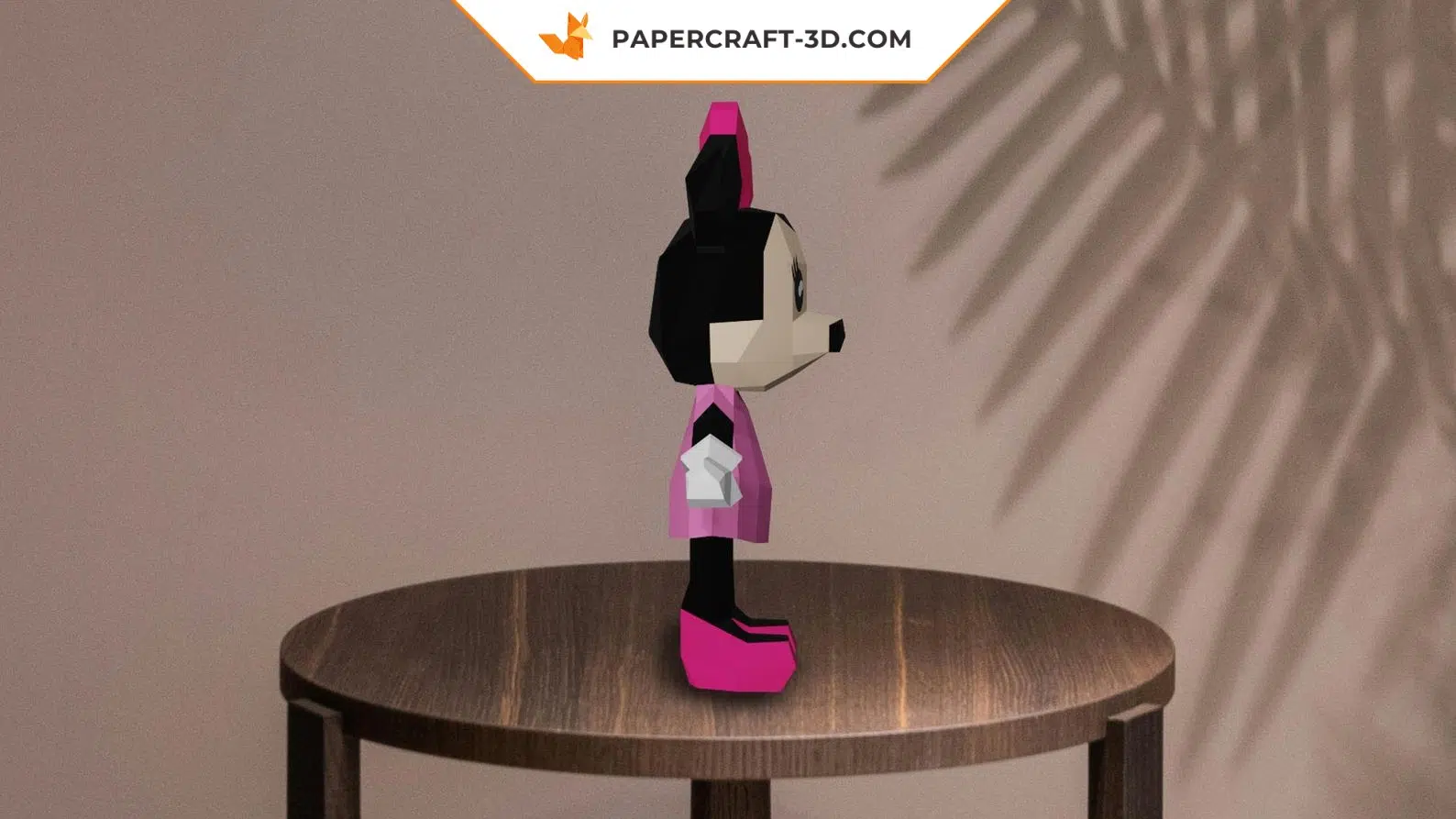 Papercraft de Minnie en origami 3D, weergave 7