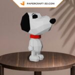 Papercraft of Snoopy in 3D origami