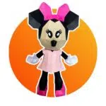 Papercraft de Minnie en origami 3D, weergave 2