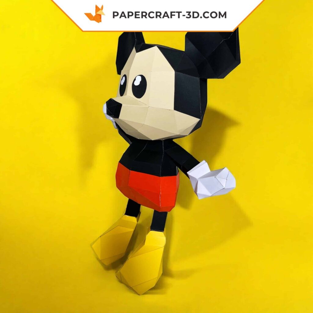 Mickey Papercraft als Origami