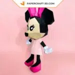 Papercraft de Minnie en origami 3D, weergave 5