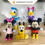 Papercraft de Mickey en origami