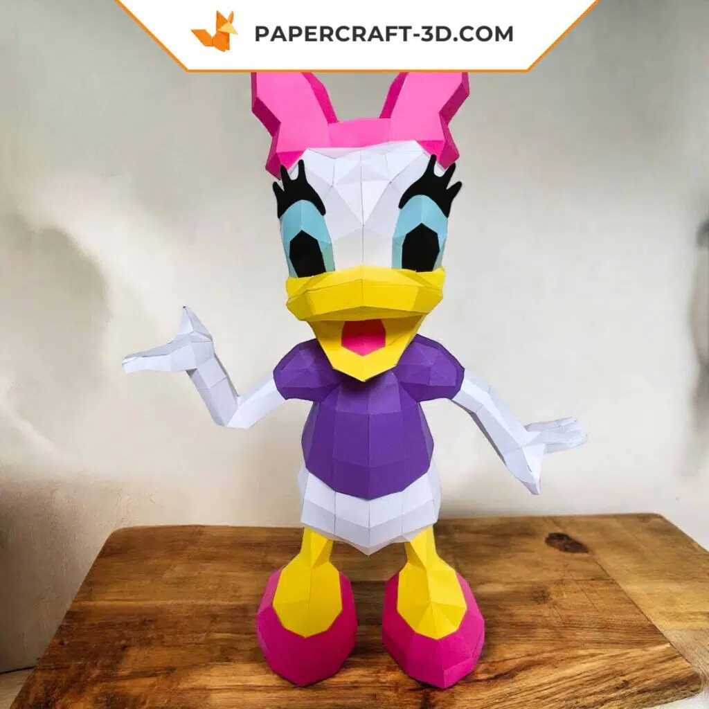 Papercraft Daisy als 3D-Origami