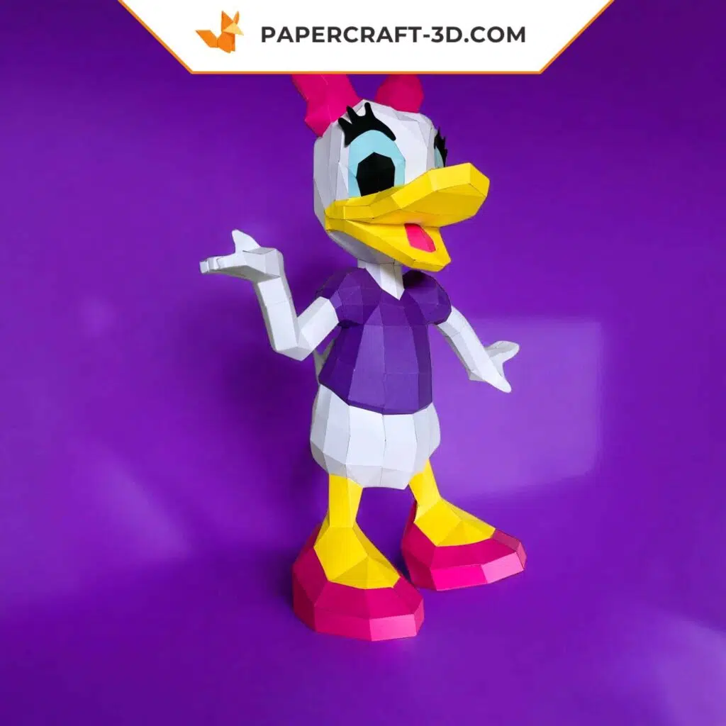Papercraft de Daisy en origami 3D