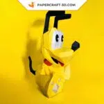 Papercraft von Pluto als Origami