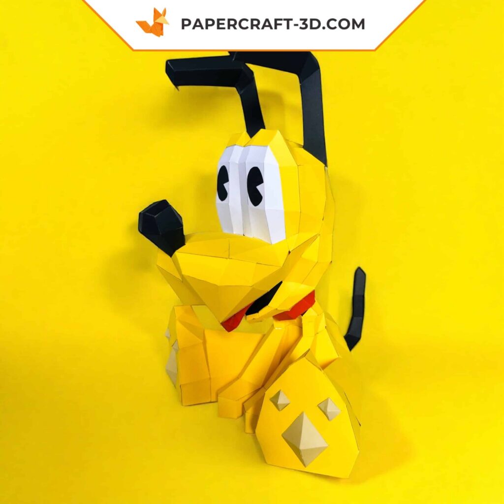 Papercraft von Pluto als Origami