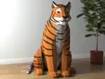 Origami Tiger Papercraft PDF, view 2
