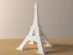 3D Origami Eiffel Tower Papercraft, view 2