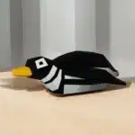 Origami 3D pinguïn liggend, 3D-model