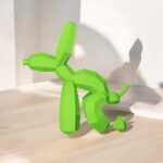 Cane palloncino origami 3D in carta