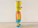 Bart Simpson 3D Origami Papercraft, detail