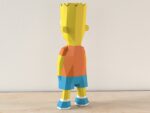 Papercraft Bart Simpson en origami 3D