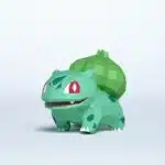 Bulbasaur Pokémon 3D Origami Papercraft, view 2