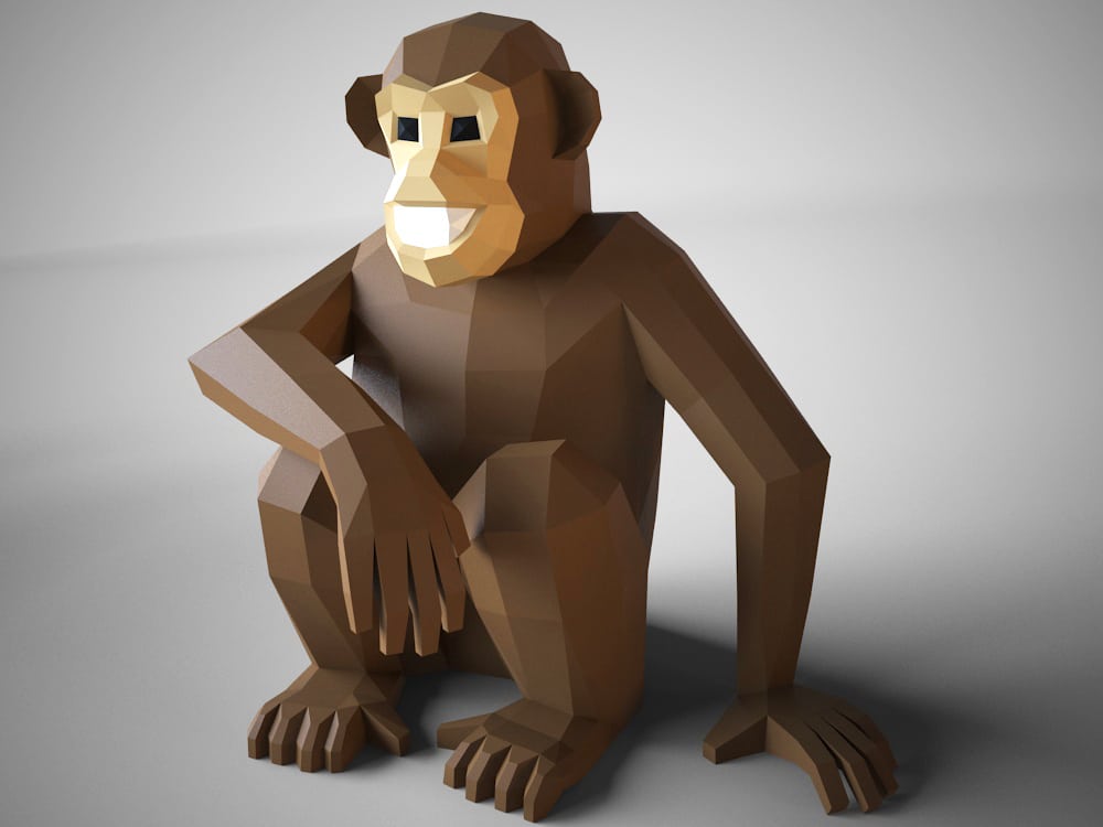 Papercraft piccola tartaruga in origami 3D